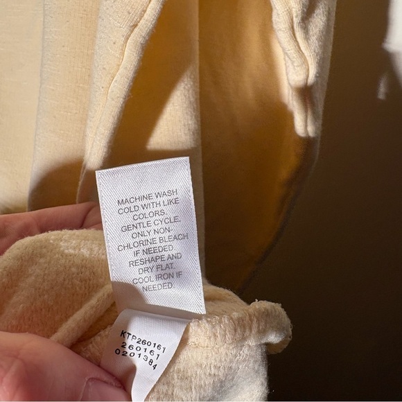 J. Jill Light Yellow Buttoned Sweatshirt Top - Picture 7 of 8